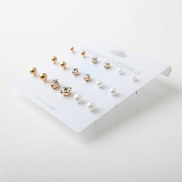 Set Pack Earrings Stud Women Circle Bohemian Hoop Drop Cute Trendy Jewelry - Picture 5 of 6